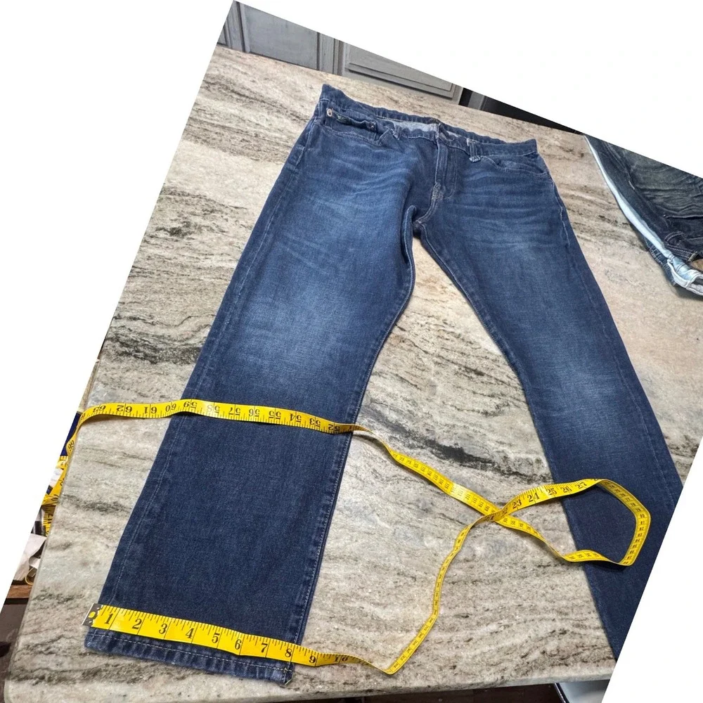 Polo Ralph Lauren Jeans Mens 36x32 Hampton Athletic Straight Dark Wash Blue